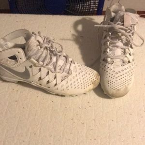 white nike men lacrosse cleats